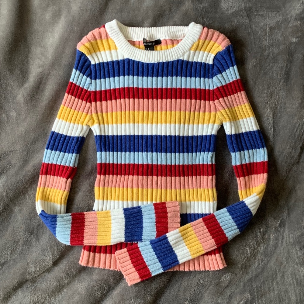 Forever 21 70’s Inspired Crop Sweater